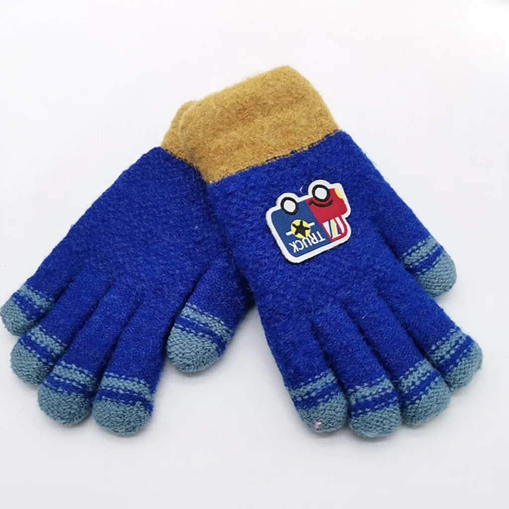Детские зимние теплые рукавицы для девочек с милым рисунком из мультфильма; ветронепроницаемые перчатки; повседневные перчатки;#15