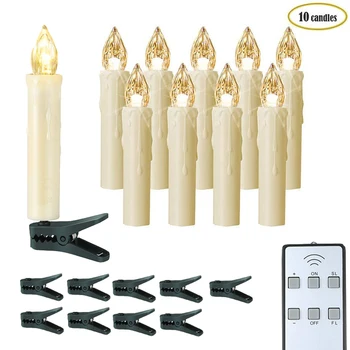 

10pc/lot LED Candles Christmas Tree Decoration Light Wireless Remote Control Tealights Night Light for Home Party Holiday