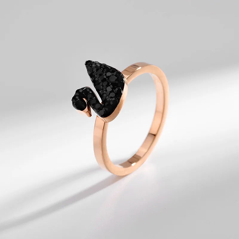 

Black Swan Gold Titanium Steel Ring Female Accessories Product Hand Decorate Ring