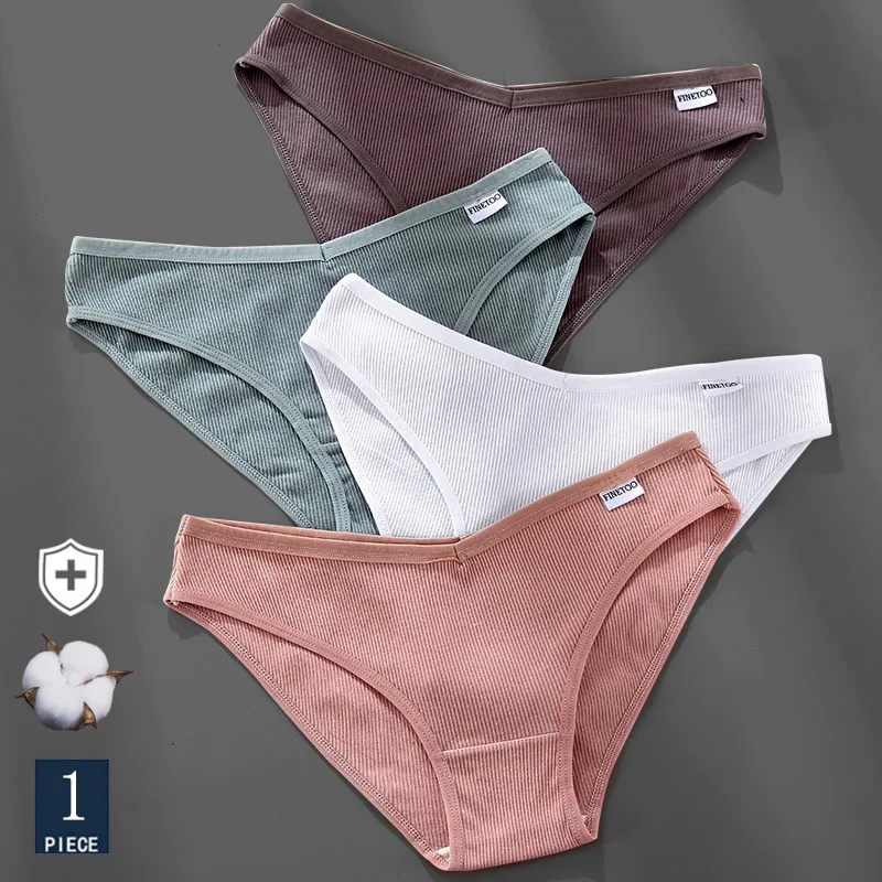 1Pc Cotton Women Panties Big Size M-2XL Briefs Sexy Brand Band Low Waist Underwear Ladies Fashion Panty Girls Intimates Lingerie 4
