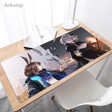 Anime Arknights Game Large Pad Mouse Mat 4mm PC Computer Gamer Locking Edge Mousepad Gaming Keyboard Mice Mats Pad 40x90 for LOL
