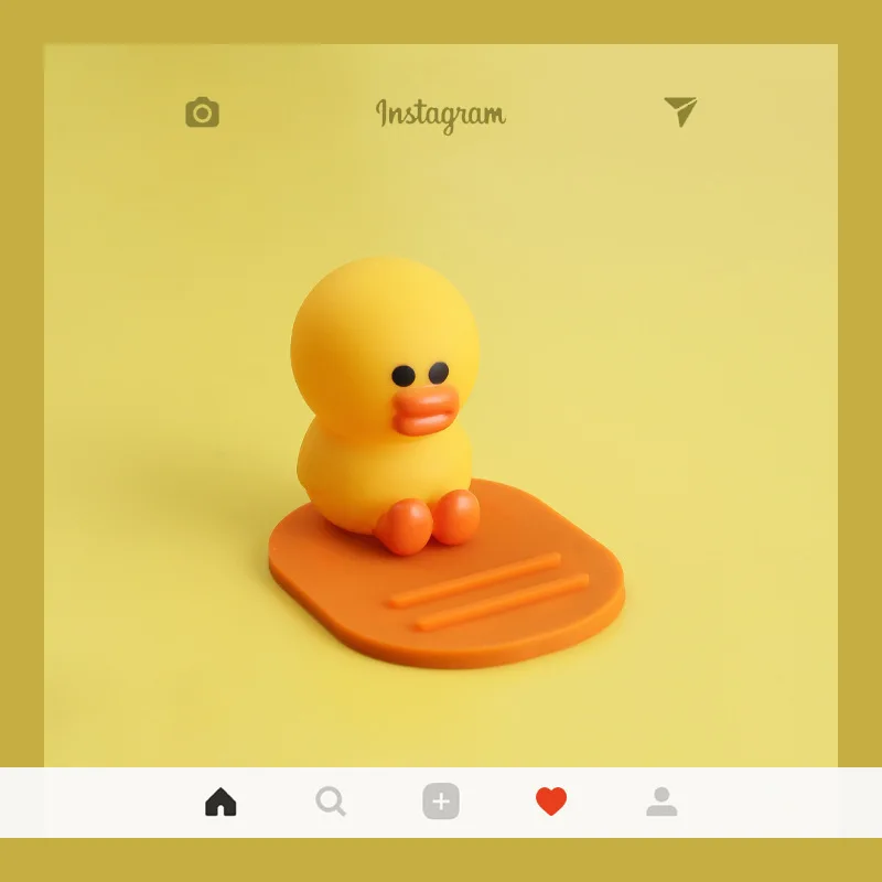 Мультфильм коричневый Медведь Кролик милая девушка сердце ins ветер креативный мобильный телефон Кронштейн Ленивый настольные часы ТВ артефакт портативный ремень