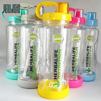 

JOUDOO 2020 New Water Bottle 2000ml With Straw Portable Drink Bottle Plastic Nutrition Bottle Outdoor Drinkware