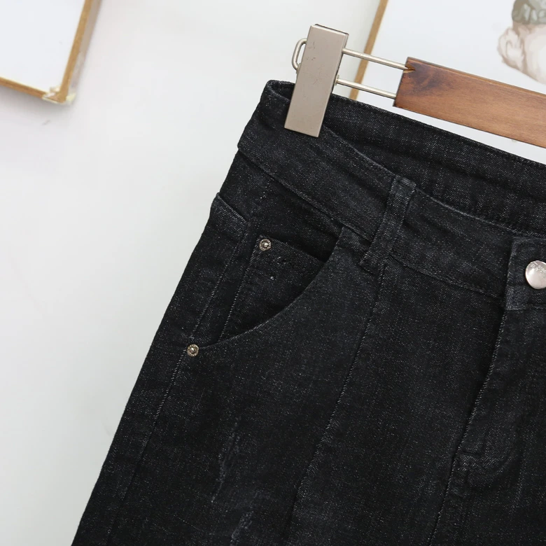 Autumn Large plus size jeans women Harem Pants Female Simple casual High Waist trousers Jeans Fashion Legging Loose Fat