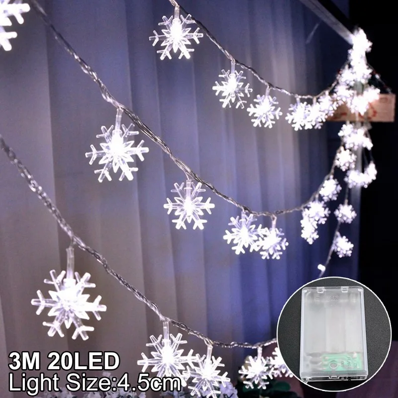 Свадебный светильник FENGRISE, украшение на Рождество, украшение для дома, Рождественская елка, светильник Navidad Xmas, новогодний, Декор - Цвет: snowflake style 2