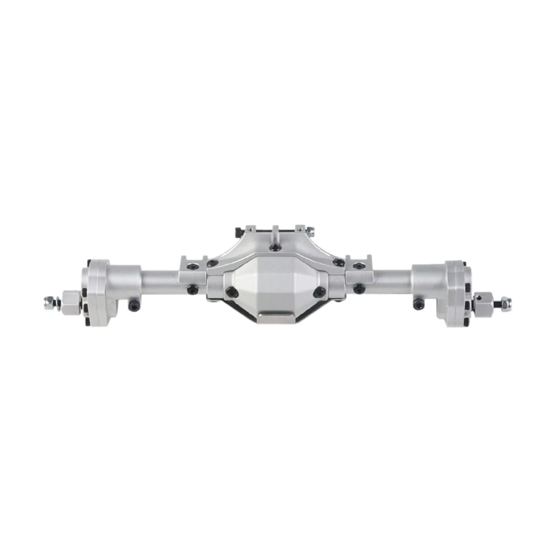 Алюминиевый CNC анодированный полный задний портальный мост для 1/10 RC Гусеничный автомобиль осевой SCX10 II 90046 90047 Запчасти для обновления - Цвет: Silver