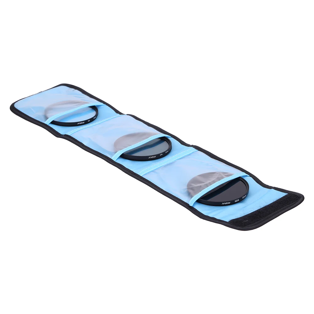 Andoer 72 мм UV+ CPL+ ND8 круговой фильтр комплект круговой поляризатор фильтр ND8 фильтр нейтральной плотности для Nikon Canon Pentax sony DSLR