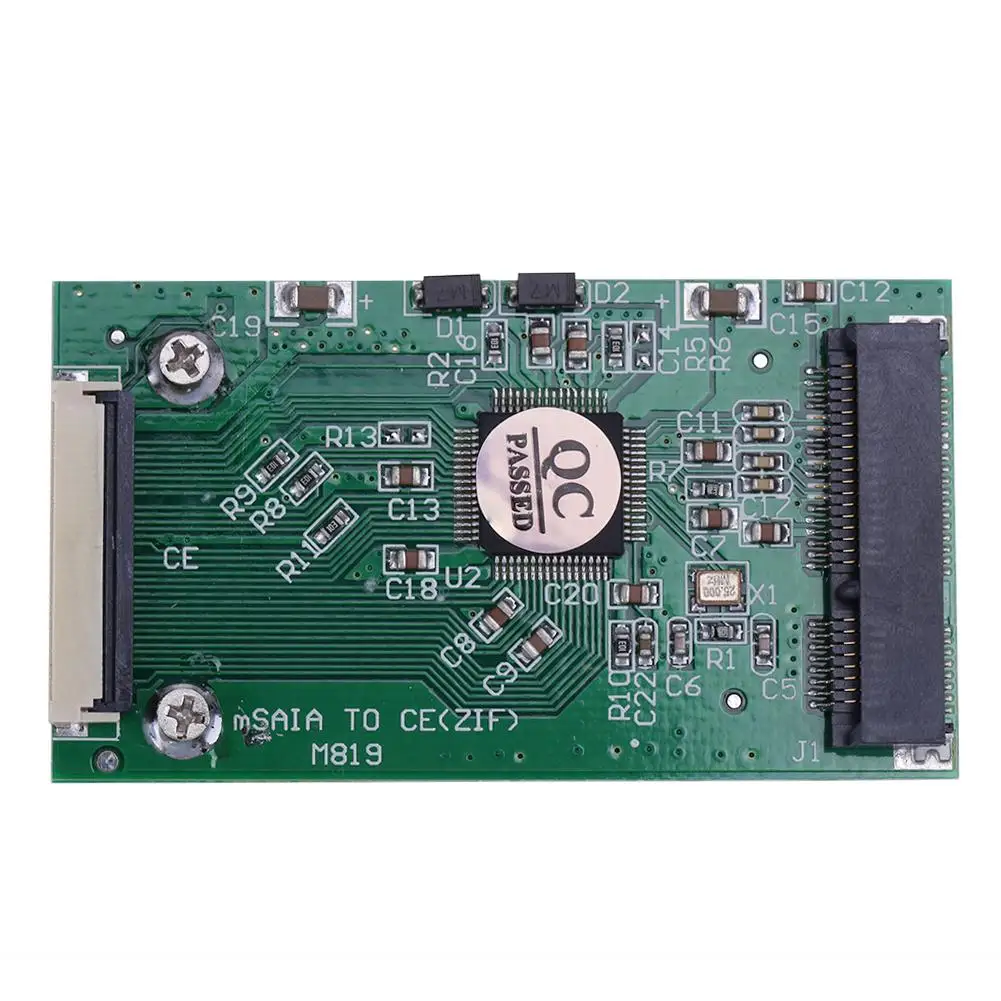 1 шт Мини SATA mSATA PCI-E IPOD SSD к 40pin 8 дюймов ZIF CE конвертер карты без дополнительного
