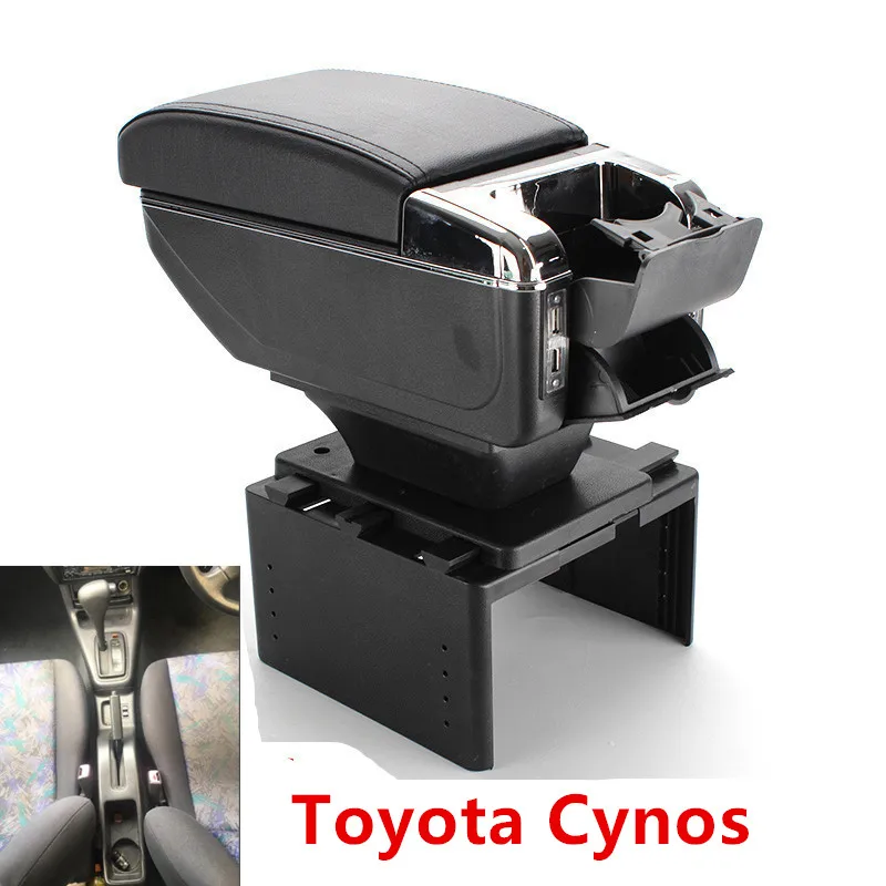 Для Toyota Cynos подлокотник коробка продукты интерьер подлокотник хранения автомобиля-Стайлинг Аксессуары