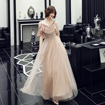 

Exquisite Sexy Slim Off Shoulder Bride Wedding Dress Elegant A-line Spaghetti Strap Cheongsam Qipao Mesh Pleated Robe De Soiree