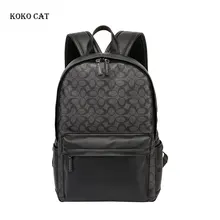 Мужской рюкзак из искусственной кожи, дорожная сумка, водонепроницаемые Рюкзаки для ноутбука, школьные сумки для подростков, Повседневная сумка, рюкзак Mochila Masculina