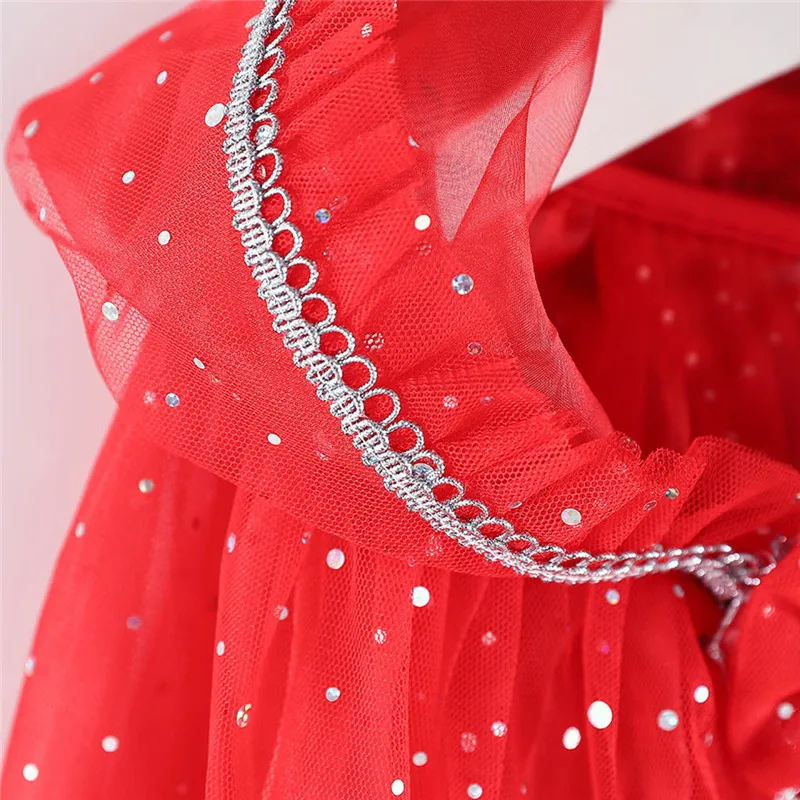 Party ball performance cloak Kids Girls Cosplay Princess Pageant Gown Cape Birthday Party Hooded Cloak #4AA20 (18)