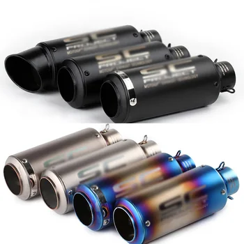 

51mm/60mm motorcycle pipe sc exhaust with DB killer Motorcycle Exhaust Pipe Muffler Carbon Fiber GP-project Exhaust Pipe