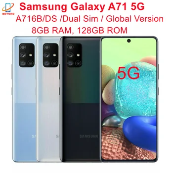 Samsung Galaxy A71 5G A716B/DS Dual Sim Global Version 8GB RAM 128GB ROM 6.7" Exynos Octa Core NFC Original Mobile Phone