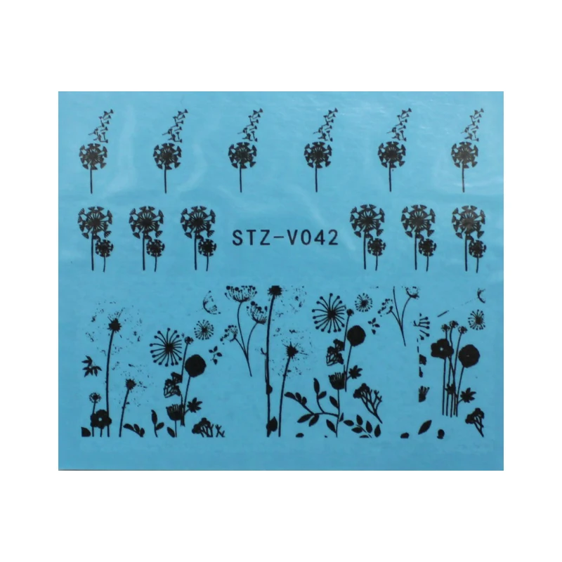 GAM BELLE 1 Sheet NEW Beauty Black White Nail Art Sticker Sexy Lace Flower for Charm 4