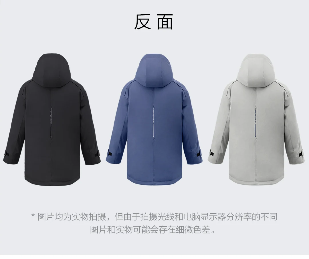 Xiaomi Mijia Youpin 90 points трехмерная вышивка с капюшоном пуховик уровень 4 водоотталкивающий для зимы