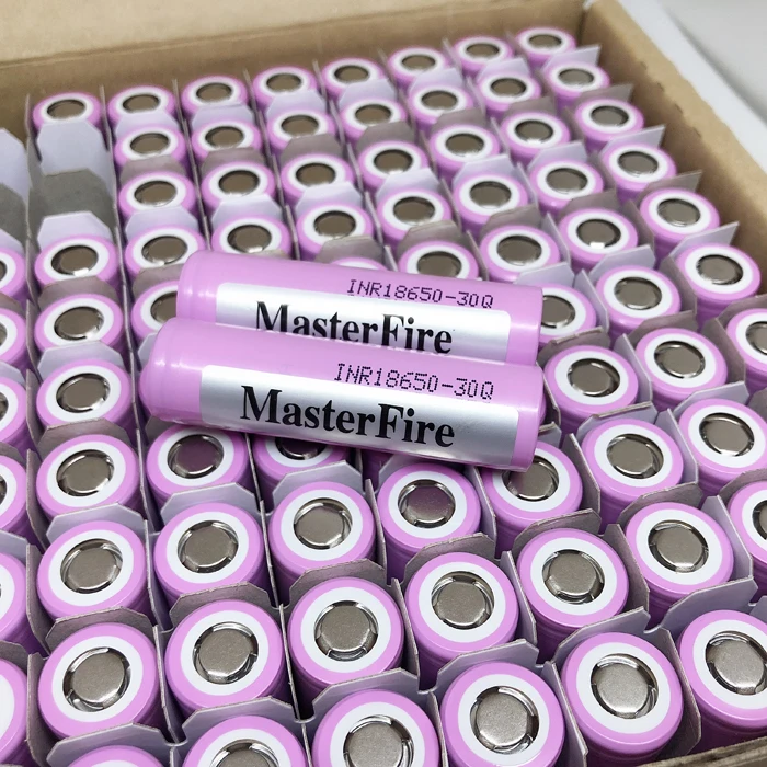 

Wholesale MasterFire Original 18650 3000mah Li-ion Battery INR18650 30Q 20A Discharge Lithium Rechargeable Batteries For Samsung