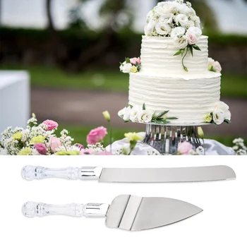 

2Pcs Wedding Resin Cake Knife Serving Set Custom Cake Knife & Shovel Birthday Gift Party Decoration Bread Shovel Baking Tools
