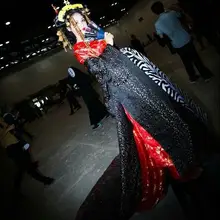 Японское аниме Sakuran Слива цветочное кимоно женщина сценические наборы великолепные кимоно+ пояс