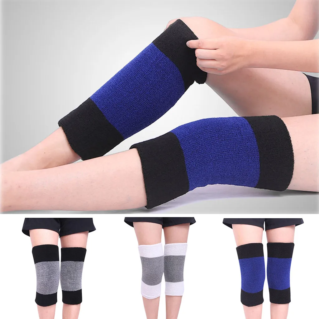 Winter Warm Thermal Legs Knee Sleeve Brace Basketball Mountaineering Football etc Pullover Solid Pads#4