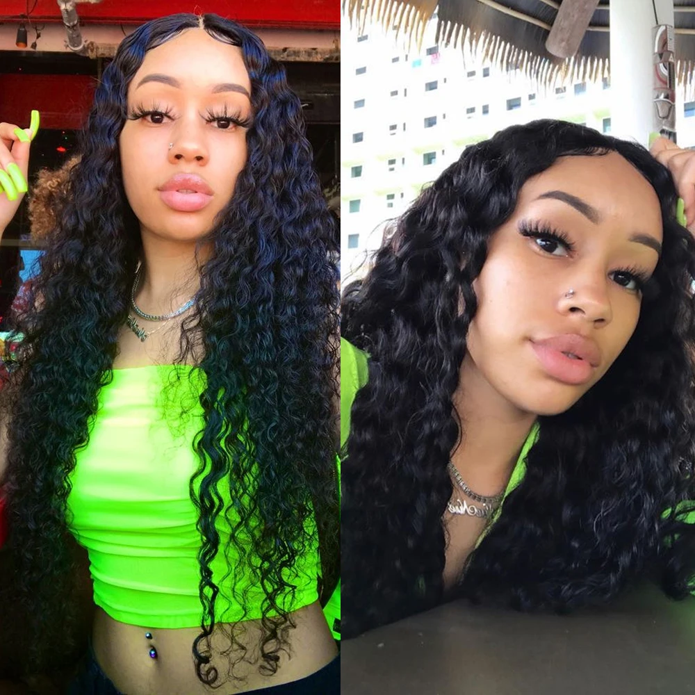 deep wave lace front wigs