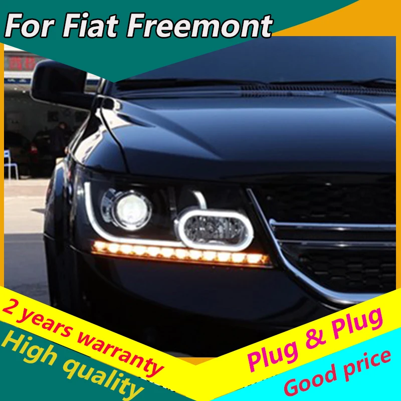 KOWELL стайлинга автомобилей для Fiat Freemont светодиодный фар Dodge JCUV 2012-2017 светодиодные