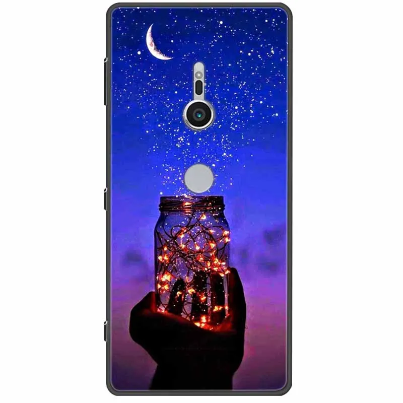 Chic Abstract Design Shockproof Black Silicone Case