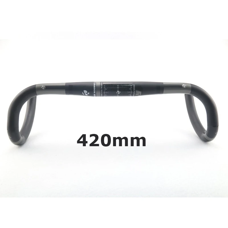 Grey 420mm RXL SL углеродный материал руль для городского велосипеда UD матовый руль велосипеда гоночные перчатки углерода 31,8*400/420/440 мм откидной руль - Цвет: Grey 420mm