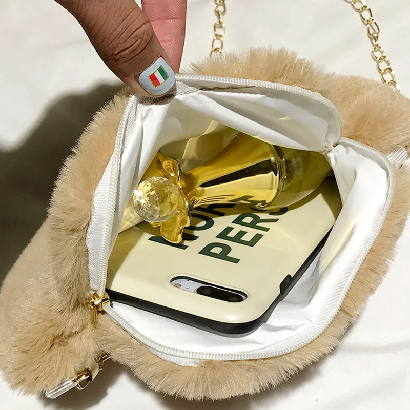 Новинка 1 шт Женская Студенческая сумка через плечо милая плюшевая кошачья лапа