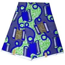 Kwanzaa печати голландская настоящая ткань с восковой печатью Датская восковая полиэфирная африканская Ткань 6 ярдов