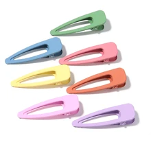 

7pcs Iron Paint Multi-color Duckbill Hair Clip 80x23.5mm For DIY Hair Accessories to Woman/Girls Festivel Gifts
