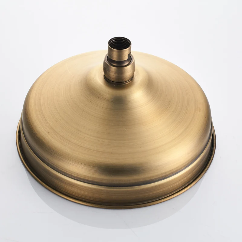 antique latao chuveiro rodada chuva tubo de 01