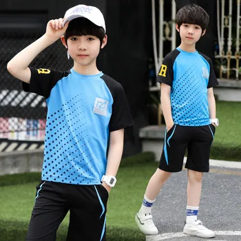 

Football Suit Children Basket Boys Child Clothing Set Summer Soccer Teenage Sport Kids Toddler Clothes For 5 6 8 10 12 Years