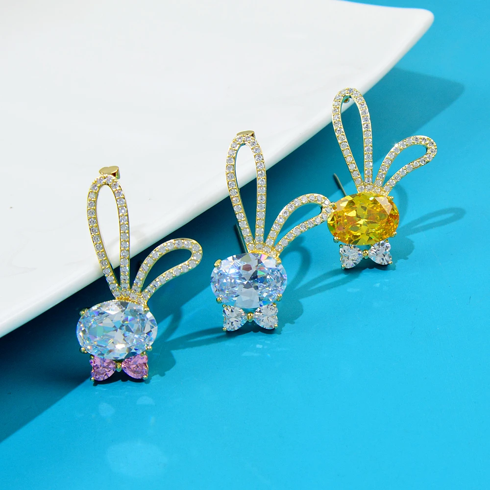 Fashion Earrings Swarovski Bunny Earrings Swarovski Zodiac Rabbit
