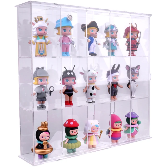 Transparent Acrylic Display Storage Case Box Perspex ShowCase Dustproof For Garage Kit  Doll Model Cars Figures Collectibles 1