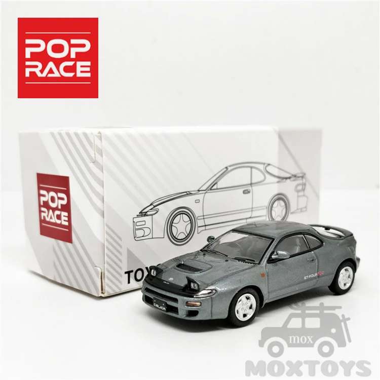 Pop Race 1 64 Toyota Celica Gt Four St185 Grey Diecast Model Car Diecasts Toy Vehicles Aliexpress
