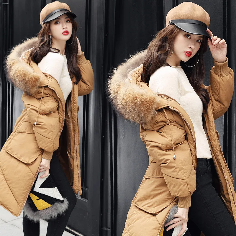 

Winter Coat Women's Mid-length Korean-style 2017 New Style Loose-Fit Slimming Cotton Coat Versitile Fashion Thick Cotton-padded