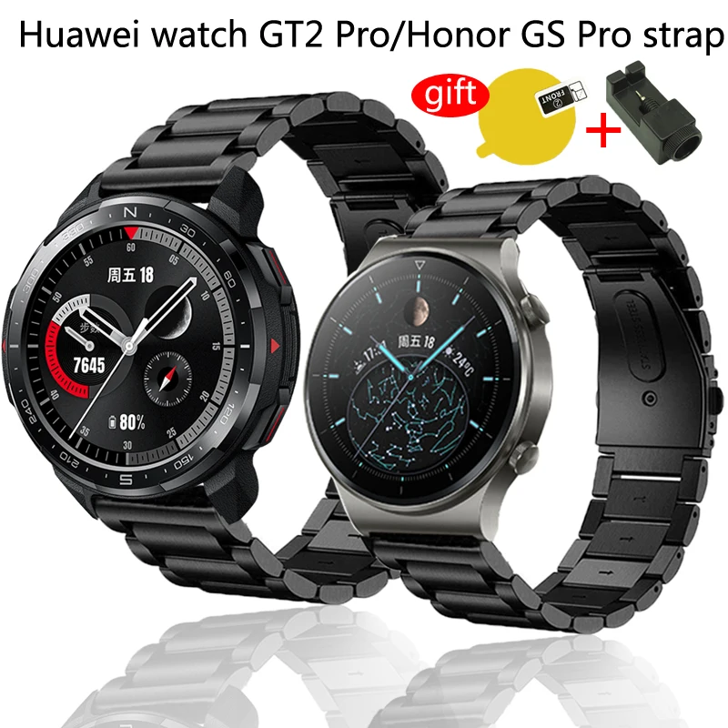 Cinturino In Acciaio Inossidabile Per Huawei Watch Gt2 Pro Smart Watch Cinturini Per Cinturino Honor Watch Gs Pro X Cinturino Proteggi Schermo