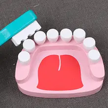 Деревянный материал безопасный и прочный ролевые игры стоматологический доктор Стоматологическая модель зубов набор инструментов детская игра игрушка идеальный подарок