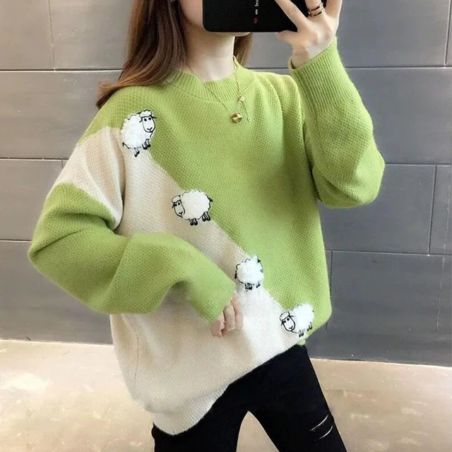 Loose Pullover Sweater Women 