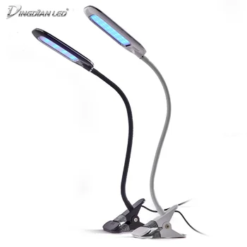 

UV Disinfection Desk Lamp Ultraviolet Lamp Grow Lamp 5W UVC Quartz Sterilizer Dimmable USB LED Table Lamp Home Office with Clip