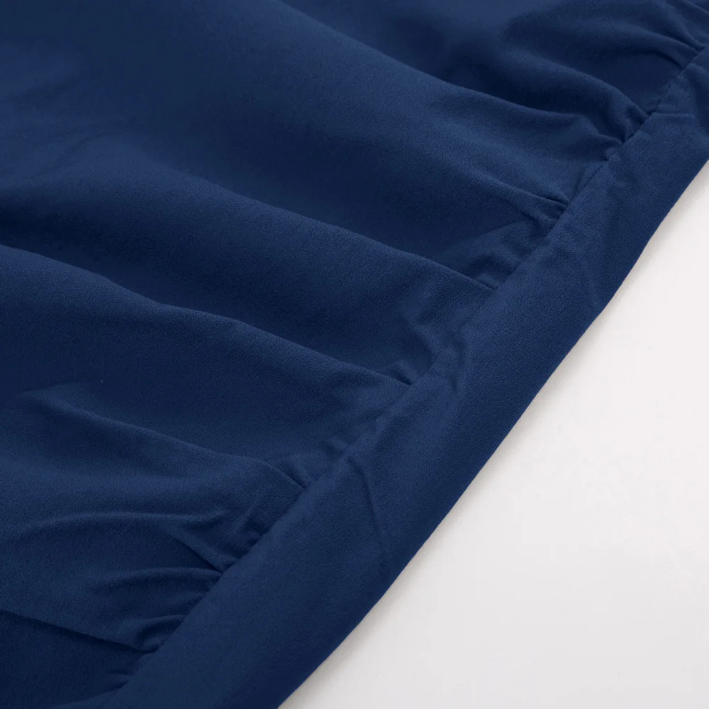 Юбка на молнии Повседневная Формальная Ruched Bodycon Удобная винтажная однотонная Передняя облегающее бедра Женская