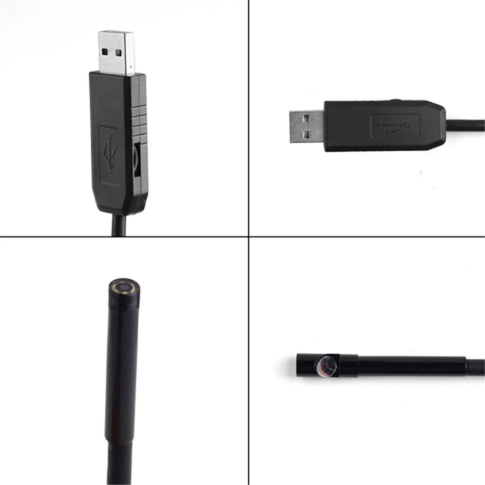 2 м/5 м/7 м/10 м 5,5 мм промышленный эндоскоп камера мини USB Android 6LED эндоскоп Водонепроницаемый Бороскоп Инспекционная камера для Android