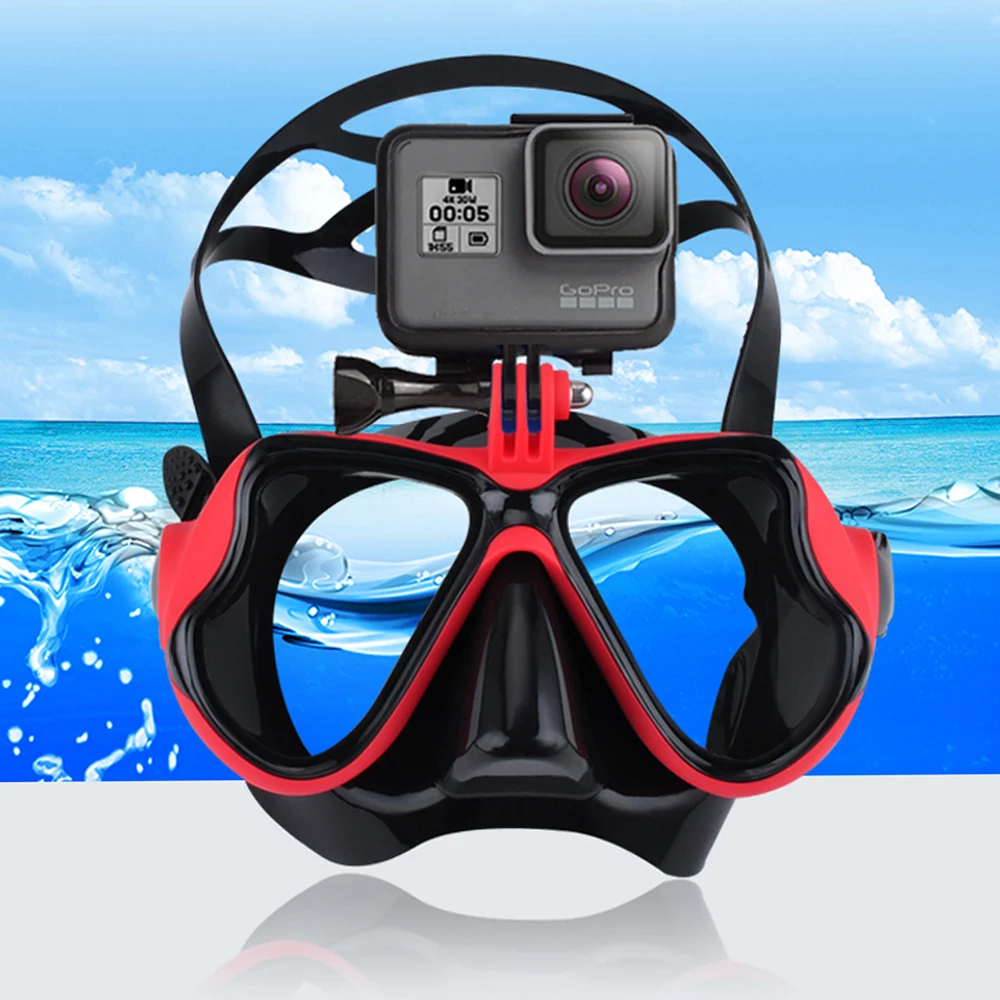 Professional Underwater Swim Goggle with Camera Mount Borkut