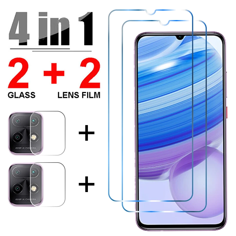 4In1 9D Tempered Glass For Redmi Note 8 7 6 5 Pro 5A Prime Screen Protector On Xiaomi Redmi 9C NFC Note 8T Protective Glass Film mobile protector