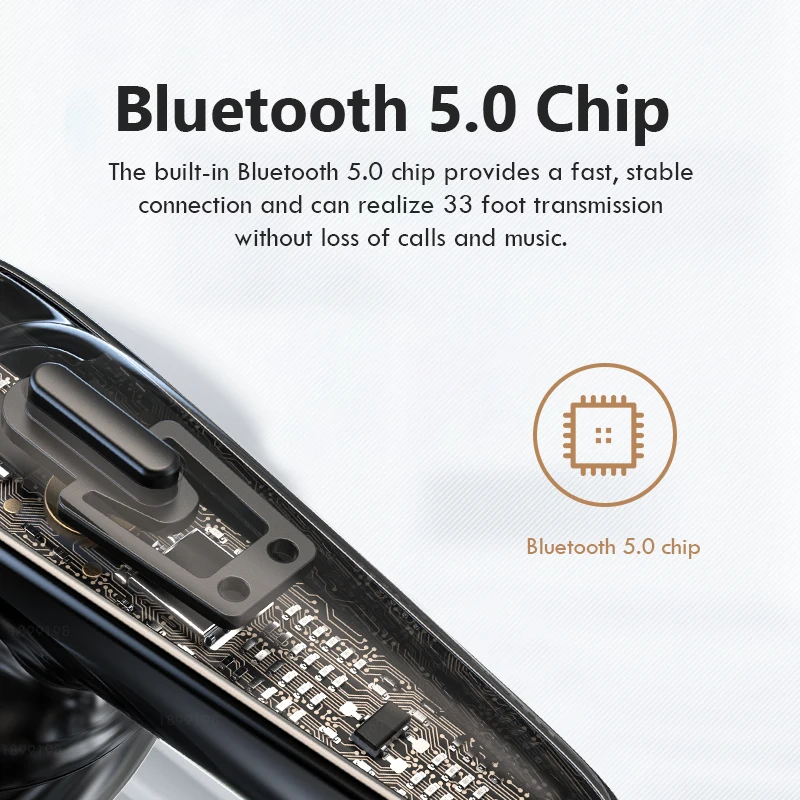 Wireless Bluetooth Headphones with Microphone Button Control TWS Bluetooth Earphones Sports Waterproof Wireless Headsets Earbuds