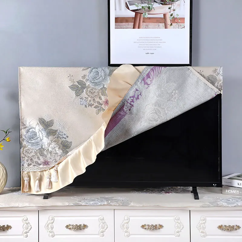 European and American-Style Yarn-Dyed Jacquard Television Cover Home Appliance Dust LCD TV Cloth | Дом и сад