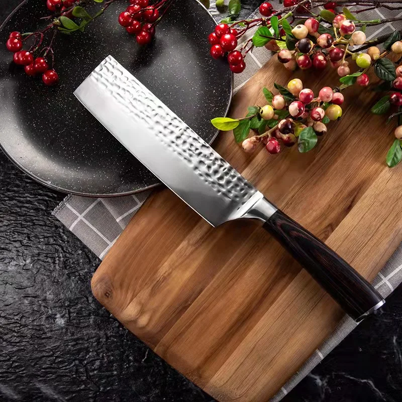6.5Butcher Knife High Carbon 5Cr15Mov Steel Kitchen Cooking Tool Chinese Chopping Utility Cleaver With Wood Handle | Дом и сад