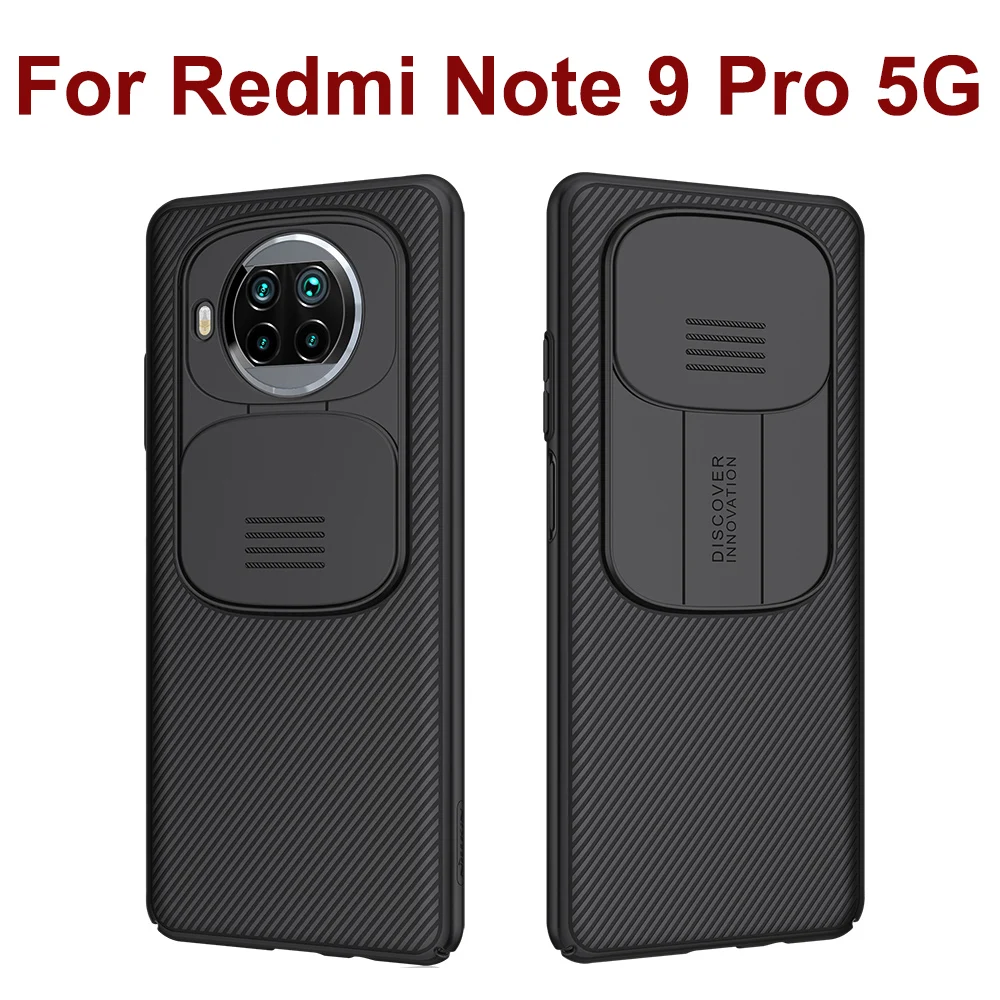 Камера защитный чехол для Xiaomi Redmi Note 9 Pro 5G версия NILLKIN прочный армированный