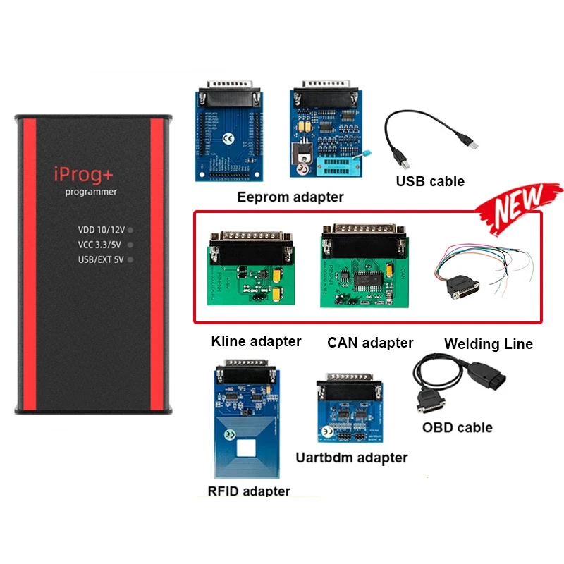 Диагностический OBD2 iPROG + Iprog Pro программатор V85 3 в 1 IMMO коррекция пробега сброс